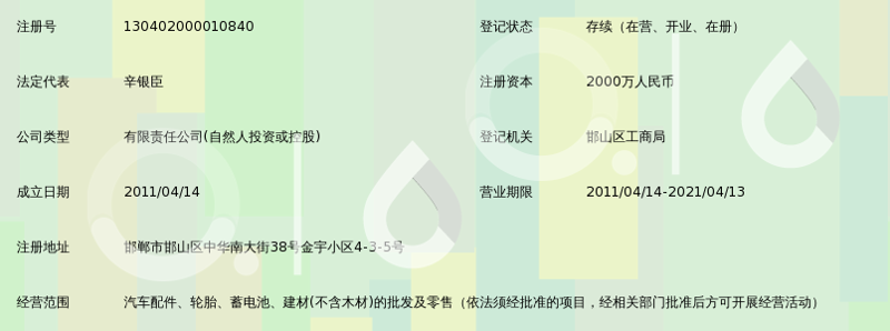 银臣商贸电话